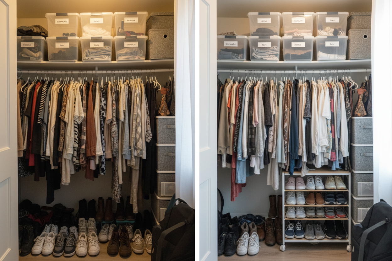 Closet Hacks That Double Your Space Without a Renovation