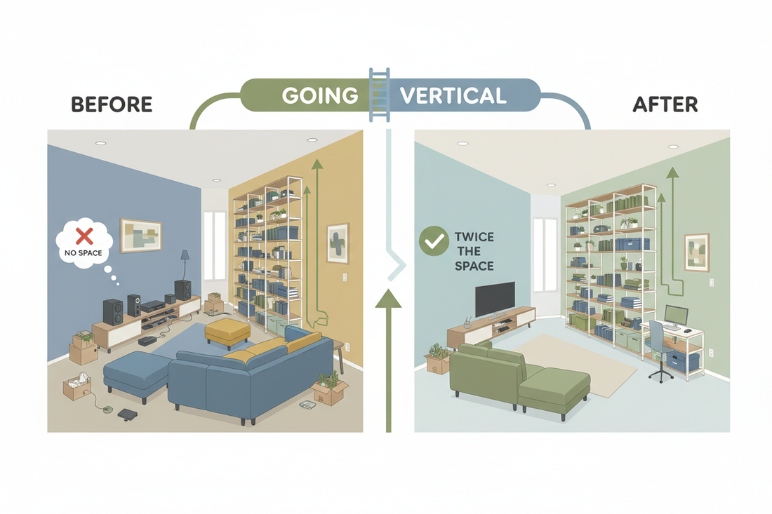Going Up Instead of Out: How Vertical Storage Transforms Small Spaces