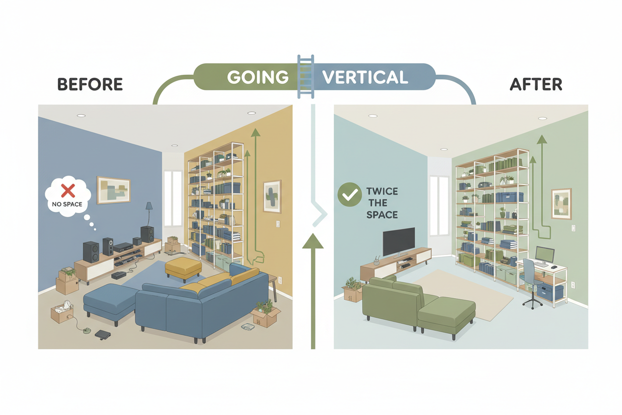 Going Up Instead of Out: How Vertical Storage Transforms Small Spaces