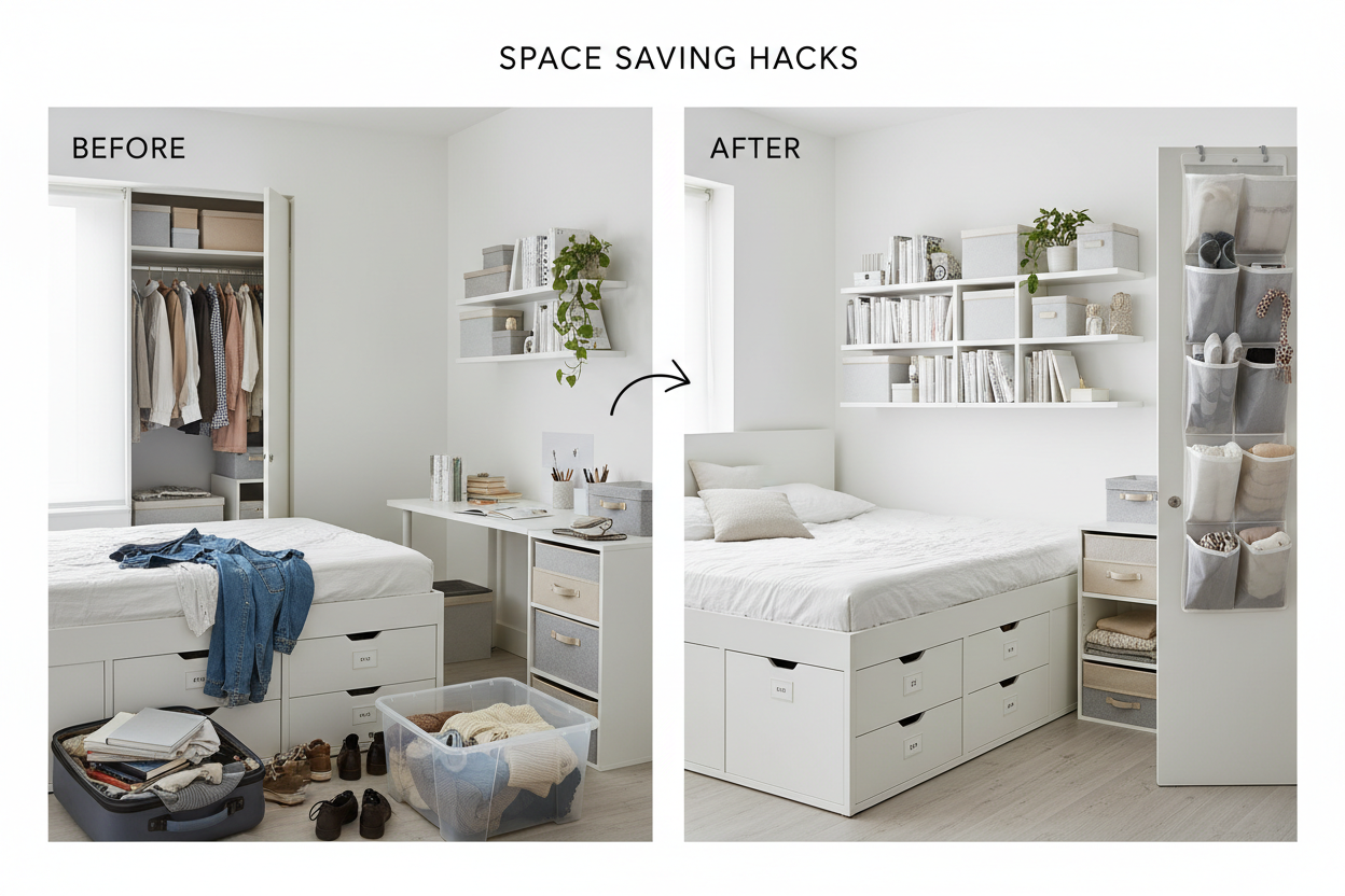 Small Apartment Storage Hacks That Save Space