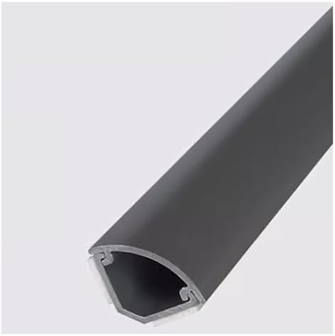 Self-Adhesive Corner Cord Cover, PVC Cable Floor Strip Protector, Wire Management Solution for Home Office, Black (Model NO.3) - Tidy Up Your Space!
