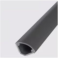 Self-Adhesive PVC Corner Cord Cover, Cable Floor Strip Protector, Black Wire Hider & Mounted Wire Channels for Home Office - No.3, Tidy Up Your Space