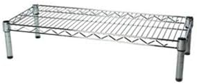 Shelving Inc. 12" d x 24" w Chrome Wire Shelving with 1 Tier Shelf, Weight Capacity 800lbs Per Shelf