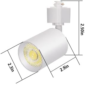 VANoopee 16-Pack 10W Dimmable LED Track Lighting Heads H Type Track Light Replacement Fixtures Bright 3000K Warm White Ceiling Spotlight for Accent Task Art, Flicker Free CRI90+ 24° 800lm White