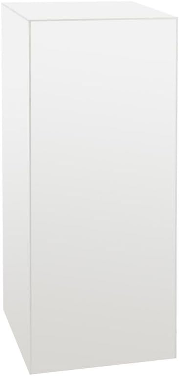 shopPOPdisplays White Expanded PVC Display Pedestal - Lightweight, Portable & Durable for Events, Trade Shows - 50 lb. Capacity (11.5" W x 11.5" L x 42" H)