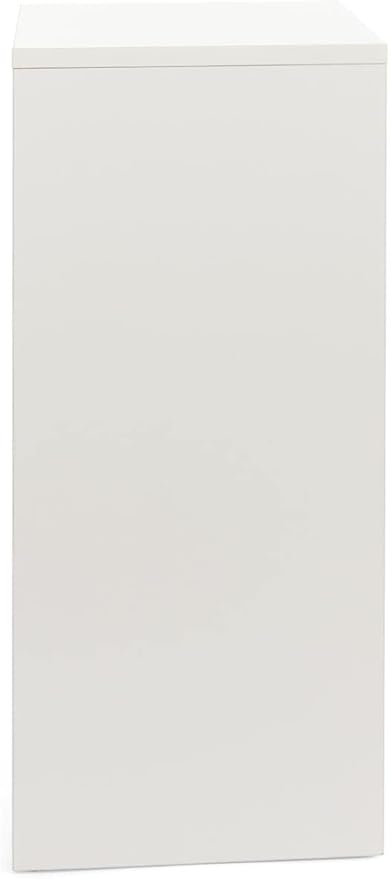 Displays2go, Gallery Display Column, Laminated Particle Board and Melamine Construction – White Laminate Finish (WDCUBEWHT2)