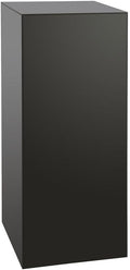 shopPOPdisplays Black Economy Display Pedestal - Expanded PVC - Lightweight, Portable & Durable for Events, Trade Shows - 50 lb. Capacity (18" W x 18" L x 42" H)