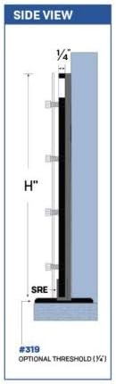 2 in 1 Bundle - Outside Mount Door Flood Barrier Shield (5127MA) + Door Flood Barrier Threshold (319MA), size: (36'' x 36'')