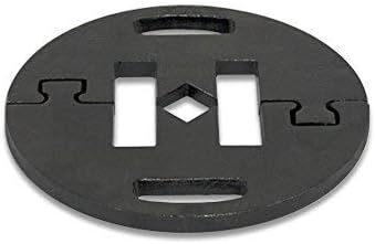 Vispronet Commercial-Grade Canopy Weight Plates 44lb - Set of 4 Steel Base Plates for Pop Up Canopy Tents