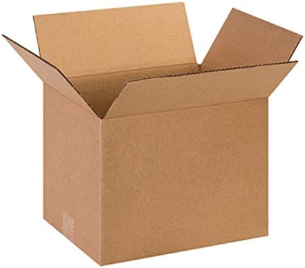 Secure Seal - 13x10x10 Pack of 25 Corrugated Cardboard Packing Shipping Mailing Moving Carton Boxes