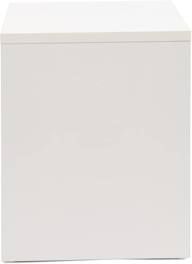 Displays2go White Merchandise Display Cube, 16 Inch Tall – White (WDCUBEWHT1)
