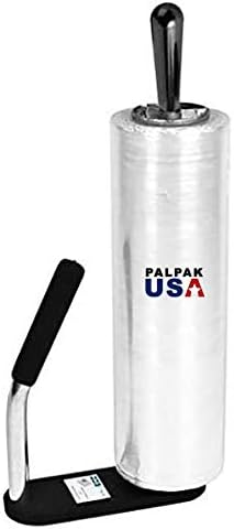 Made in USA! Industrial Strength Stretch Film Dispenser - Palpak200 Light Weight Pallet Wrapper – Tension Knob Adjustment Wrap Handle (1 Pack)