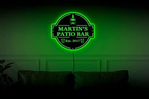 Personalized Bar Neon Sign, Custom Bar Sign, Martini Bar Sign, Home Bar Neon Sign, Bar Led Sign Vintage, Bar Led Lights, Custom Bar Sign