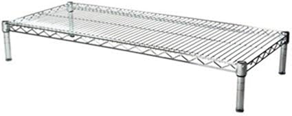 Shelving Inc. 24" d x 48" w Chrome Wire Shelving with 1 Tier Shelf, Weight Capacity 800lbs Per Shelf
