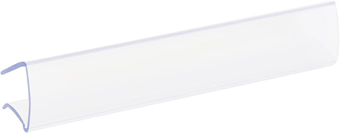 SmartSign Shelf Clip Label Holder | 0.875" x 6" Clear Plastic, for .75" Thick Shelves, 10 Holders/Pack