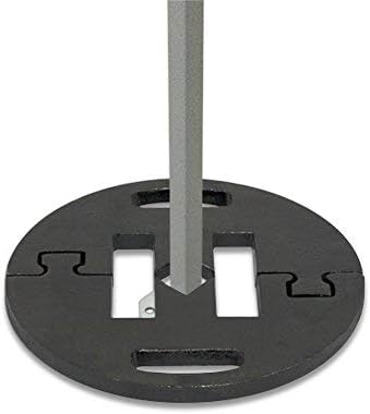 Vispronet Commercial-Grade Canopy Weight Plates 44lb - Set of 4 Steel Base Plates for Pop Up Canopy Tents