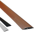 Electriduct D-2 Low Profile Rubber Duct Cord Cover Floor Cable Protector - 10 Feet - Brown (Raw Rubber Material)