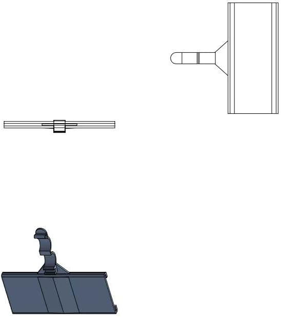 Hanging C-Channel Ticket Holder for Wire Store Fixtures | 3" W X 1.25" H | 100 Count