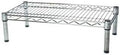 Shelving Inc. 14" d x 24" w Chrome Wire Shelving with 1 Tier Shelf, Weight Capacity 800lbs Per Shelf