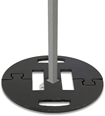 Vispronet Commercial-Grade Canopy Weight Plates 22lb - Set of 4 Steel Base Plates for Pop Up Canopy Tents