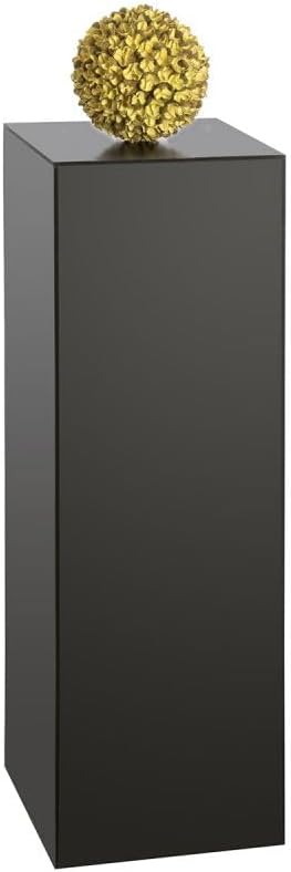 shopPOPdisplays Black Economy Display Pedestal - Expanded PVC - Lightweight, Portable & Durable for Events, Trade Shows - 50 lb. Capacity (18" W x 18" L x 30" H)