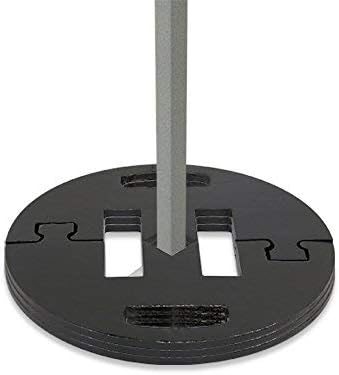 Vispronet Commercial-Grade Canopy Weight Plates 22lb - Set of 4 Steel Base Plates for Pop Up Canopy Tents