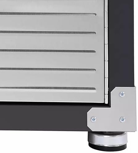 Heavy Duty Storage Solid Stainless Steel Cabinet with Lockable, Adjustable Shelf, Metal Garage Organizer (Graphite, 48" W x 24" D x 72" H)