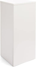 Displays2go, Gallery Display Column, Laminated Particle Board and Melamine Construction – White Laminate Finish (WDCUBEWHT2)