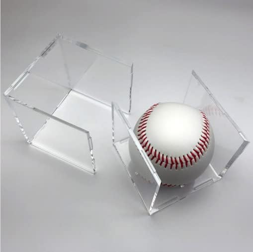 Baseball & Golf Ball Display Case Acrylic Cube Square Clear Memorabilia Display & Storage Sports Official Baseball Accessories (Baseball Case, Standard)