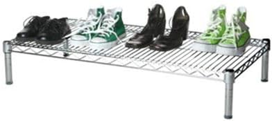 Shelving Inc. 24"d x 36"w Chrome Wire Shelving with 1 Tier Shelf, Weight Capacity 800lbs Per Shelf