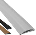 Electriduct D-2 Low Profile Rubber Duct Cord Cover Floor Cable Protector - 5 Feet - Gray (Raw Rubber Material)