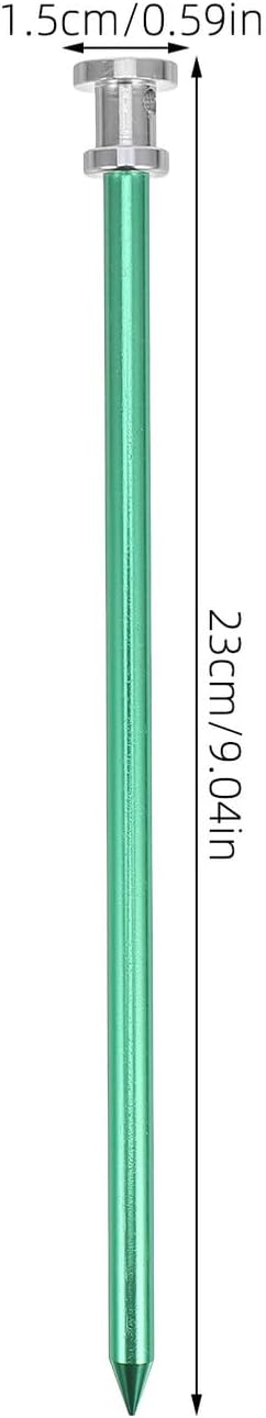 Cabilock 8pcs Aluminum Alloy Tent Pegs Lightweight Camping Stakes Backpacking Tent Accessories for Outdoor Use Random Color
