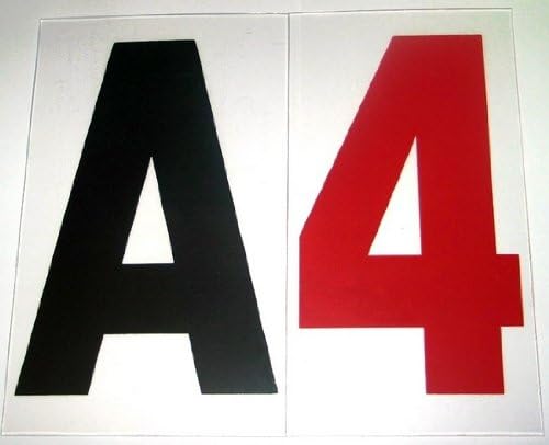 4'' on 5 inch Marquee Sign Letters, the 4'' Outdoor Marquee Letter is printed on 5'' high 060 mill thick clear rigid acrylic panel, for Outdoor Reader Board Signs , 330+ per set, Sign Letter Depot - Made in USA