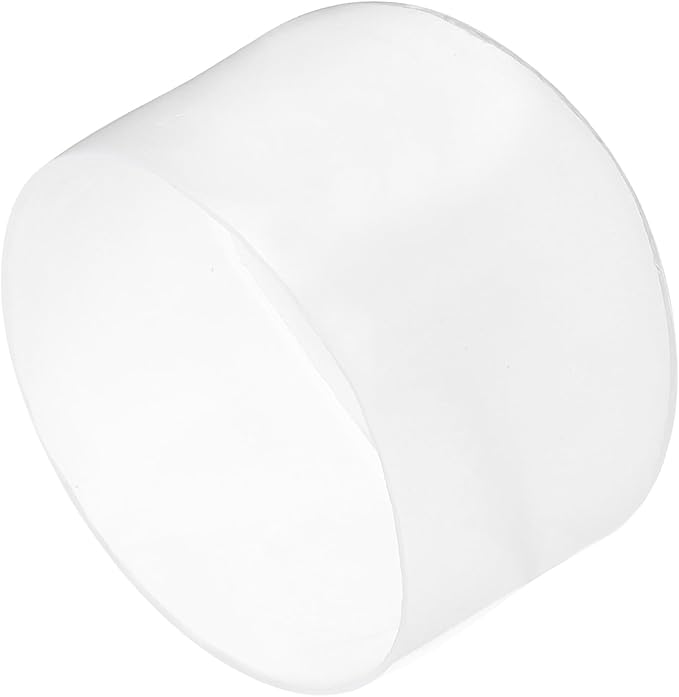 uxcell 4pcs Rubber End Caps 65mm ID Vinyl Round Tube Bolt Cap Cover Screw Thread Protectors Clear, 40mm Height