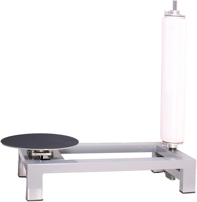 Manual Table Stretch Film Dispenser Wrapping Pallet Machine, Heavy Duty Film Dispenser Wrap Bench for 12-20" Rolls with Adjustment