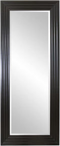 Howard Elliott Rich Espresso Tall Delano Mirror, Large Self Standing Full Length Rectangular Mirror with Stepped Levels, 34 x 82 Inch