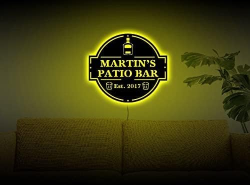 Personalized Bar Neon Sign, Custom Bar Sign, Martini Bar Sign, Home Bar Neon Sign, Bar Led Sign Vintage, Bar Led Lights, Custom Bar Sign