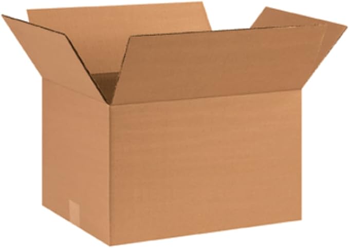 Secure Seal - 16x12x10 Pack of 50 Corrugated Cardboard Packing Shipping Mailing Moving Carton Boxes