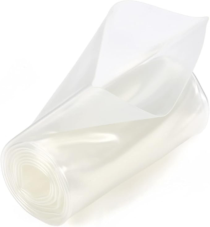 Chanzon 2:1 Ratio 2" (50mm) Heat Shrink Tubing 3.3Ft Roll (1M Total Length) Clear/Transparent Polyolefin Sleeving Wrap Shrinking 2 to 1 1pcs