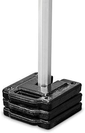 Vispronet Commercial Grade Canopy Weight Plates 11lb - Set of 2 Steel Base Plates for Pop Up Canopy Tents