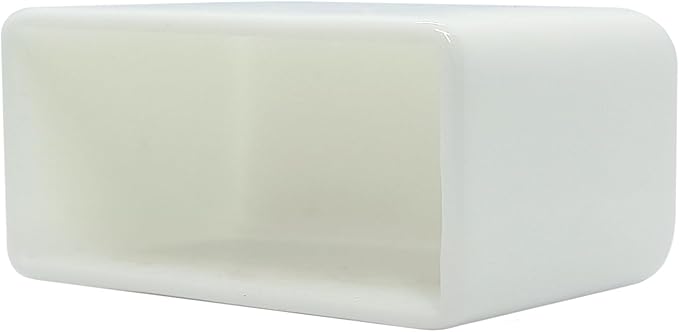 10 Pack Strut Channel Cap, 1-5/8" x 7/8" Plastic White Short End Cap for 13/16" & 7/8" Tall Strut Channel End Cover