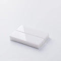 UNIQOOO 3" White Acrylic Stand | 10 Pack 3mm Slot Wedding Sign Holders, Perfect for Wedding, Table Number, Exhibition, Office, Restaurant, Business