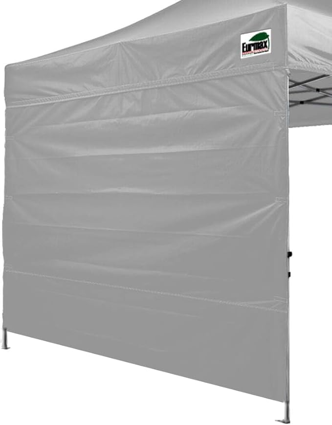 Eurmax USA Instant Canopy SunWall 10FT Pop Up Canopy Wall Sidewall with Horizontal Strap ONLY,1 Pack Sidewall(Grey)