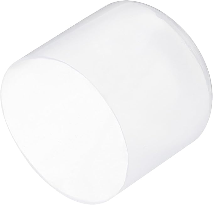 uxcell 4pcs Rubber End Caps 50mm ID Vinyl Round Tube Bolt Cap Cover Screw Thread Protectors Clear, 40mm Height