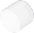 uxcell 4pcs Rubber End Caps 50mm ID Vinyl Round Tube Bolt Cap Cover Screw Thread Protectors Clear, 40mm Height