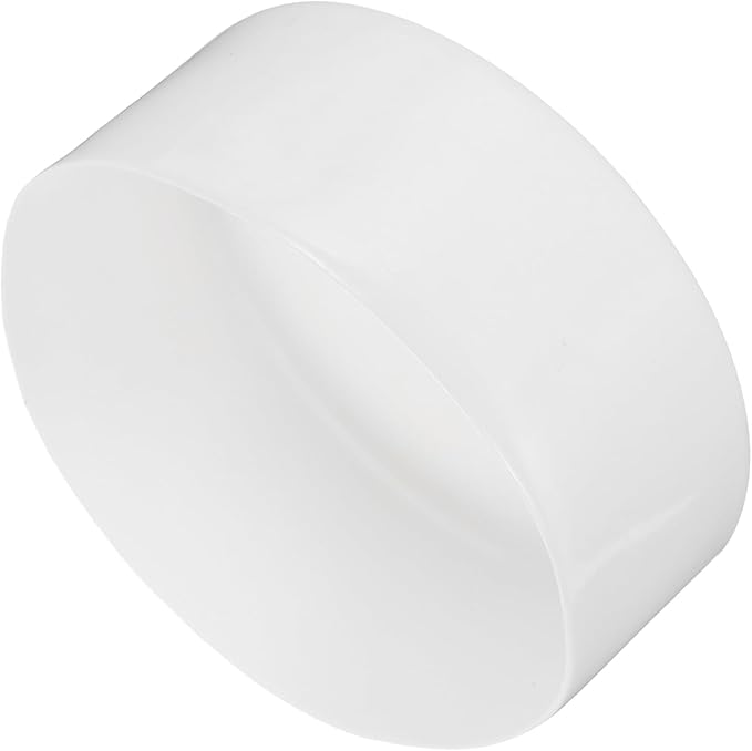 uxcell 4pcs Rubber End Caps 120mm (4 3/4 Inch) ID x 80mm(3 1/8 Inch) H Vinyl Round End Cap Cover Screw Thread Protectors White