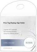 10 Pack Label Holder Price Tag Displays Sign Holder Data Card Holder Ads Display Stand for Retail Store Clothing Price Tag (S 60*60*30mm/2.36*2.36*1.18inches)