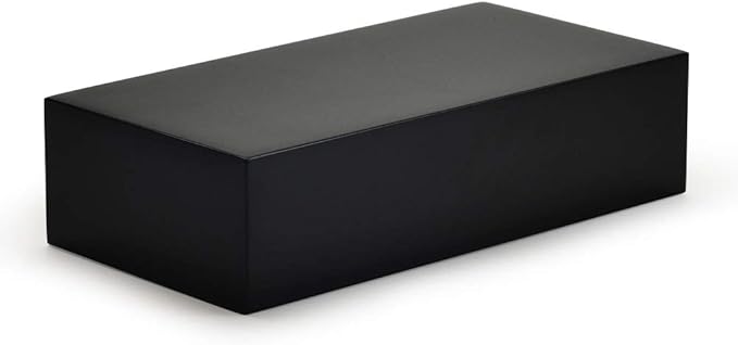 Oirlv Solid Wood Minimalism Style Jewelry Display Stand Showcase Jewelry Organizer Black Square Holder (SM05305)