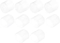 uxcell 10pcs Rubber End Caps 42mm(1.7") ID Vinyl Round End Cap Cover Screw Thread Protectors Clear