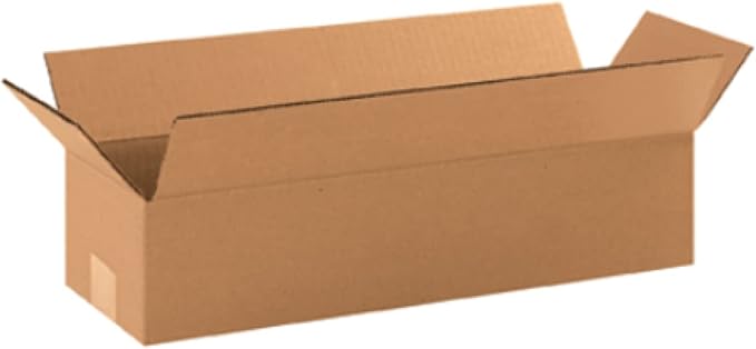 Secure Seal - 25 Pack of 18x6x4” Corrugated Cardboard Packing Shipping Mailing Moving Carton Boxes Cube